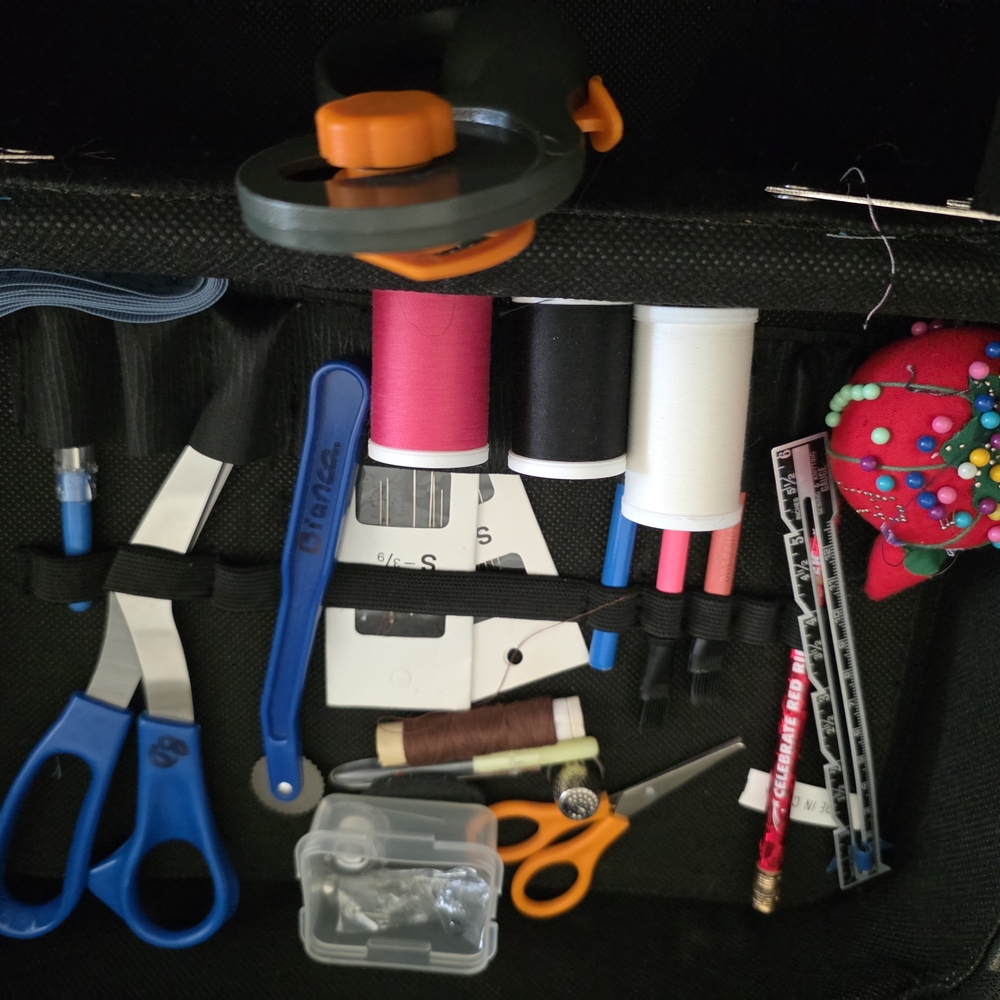 Sewing Kit with Sewing Tools And Carrying Case Top Handle And Shoulder Strap